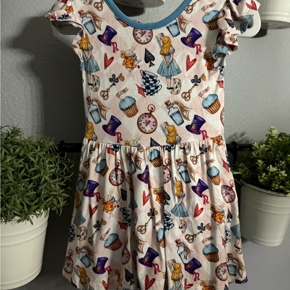 Bamboo Necessities Alice and Wonderland Twirl Dress 12-18 Months